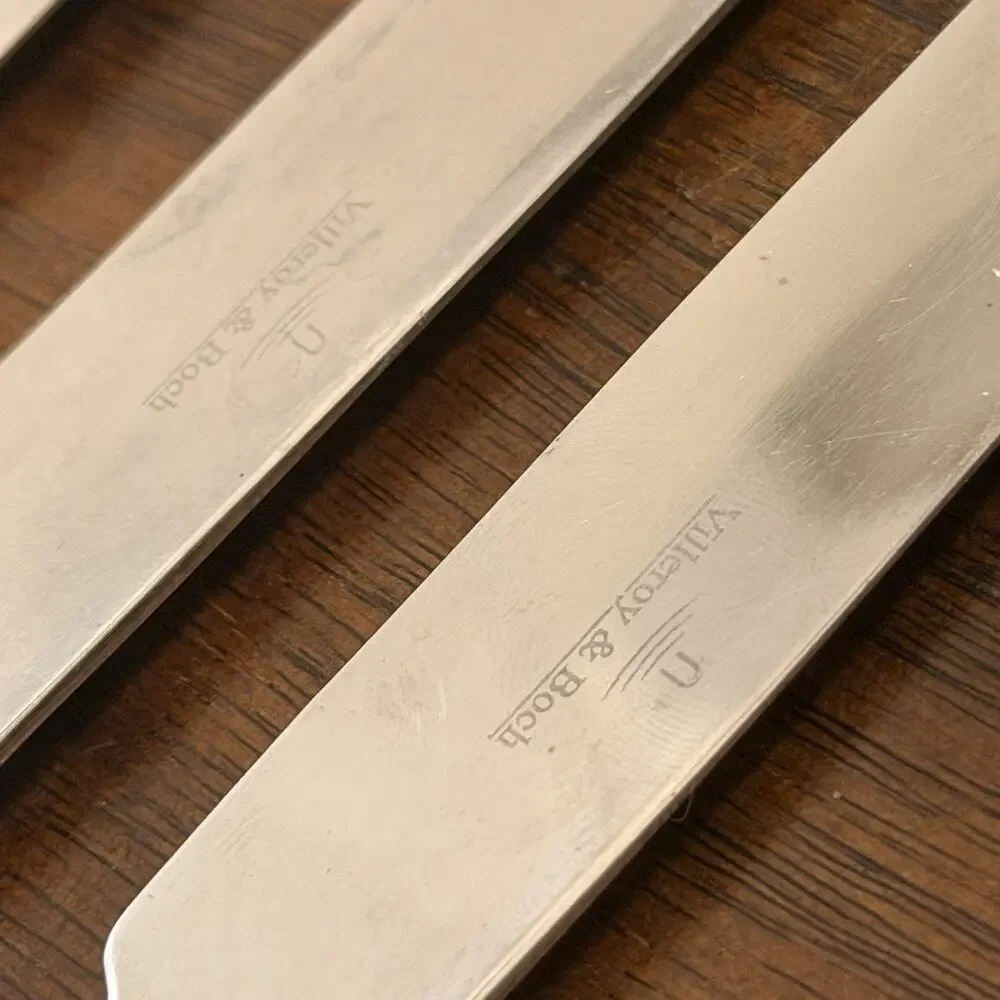 Villeroy Boch VICTOR Dinner Knives Solid (Set of 7) Stainless Vietnam 9